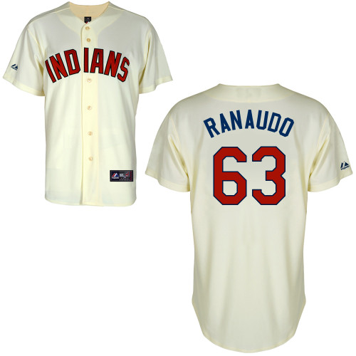 Anthony Ranaudo #63 Youth Baseball Jersey-Boston Red Sox Authentic Alternate 2 White Cool Base MLB Jersey